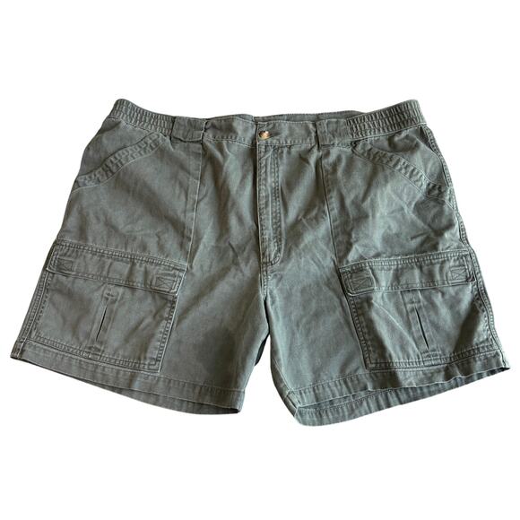 Women's Green Army Shorts - Size 42 W - Picture 1 of 8